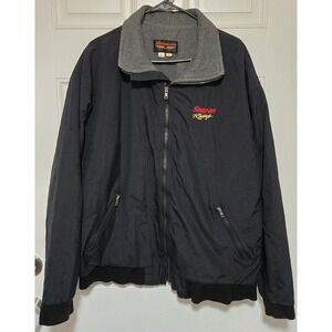 Snap-On Tools Racing Jacket Bomber Mens Size Large Tall LT Vintage Full Zip Coat